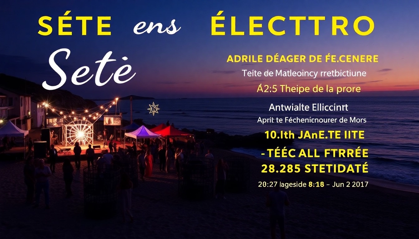 Sète en Électro : Un Week-End Inoubliable avec Carte Blanche et Festival Nocturne au Théâtre de la Mer